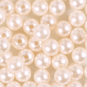 Voksperler, 8 mm, peach, 50 stk.